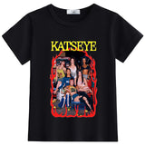 New KATSEYE Children's Summer Clothing for Infants and Toddlers - Round-neck, Lightweight, Short-sleeved T-shirt Top