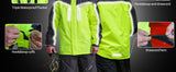 WOSAWE Unisex Waterproof Riding Rain Jacket | Reflective