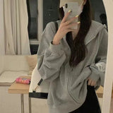 Streetwear Black Hoodie Coat 2025 Women's Clothing Hooded Zipper Slim Fit Y2k Jackets Casual Fashion Sweatshirts Tops Ropa Mujer