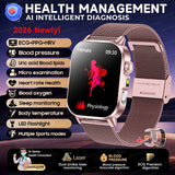2026 New ECG+PPG Healthy Diagnose Smart Watch Men Body analysis Blood Pressure Lipid Uric Acid Women's Health Tracker Smartwatch