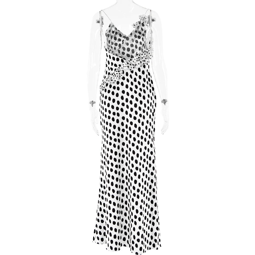 Floral Print Backless Maxi Dress