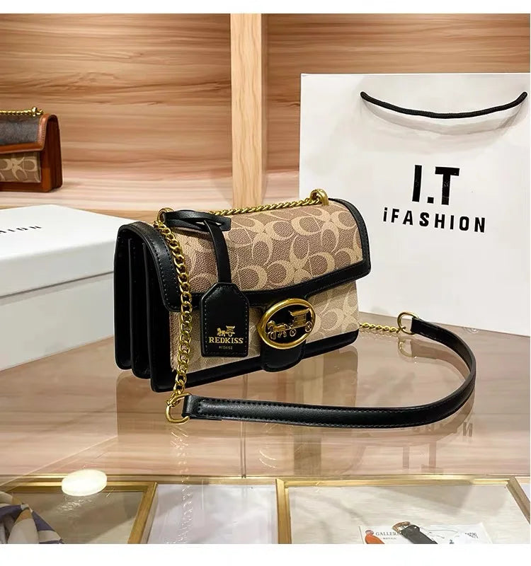 Carriage Emblem Crossbody Box Bag