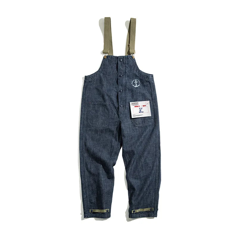 MADEN Vintage Denim Deck Strap Straight Leg Jeans – Men