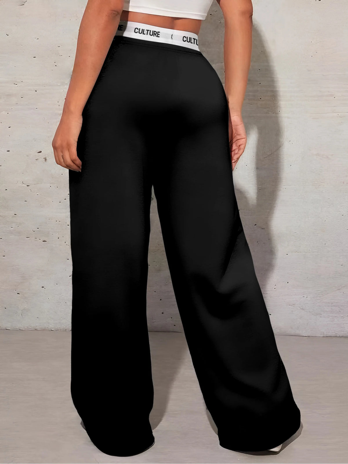 Women's High-Waisted Wide-Leg Casual Pants