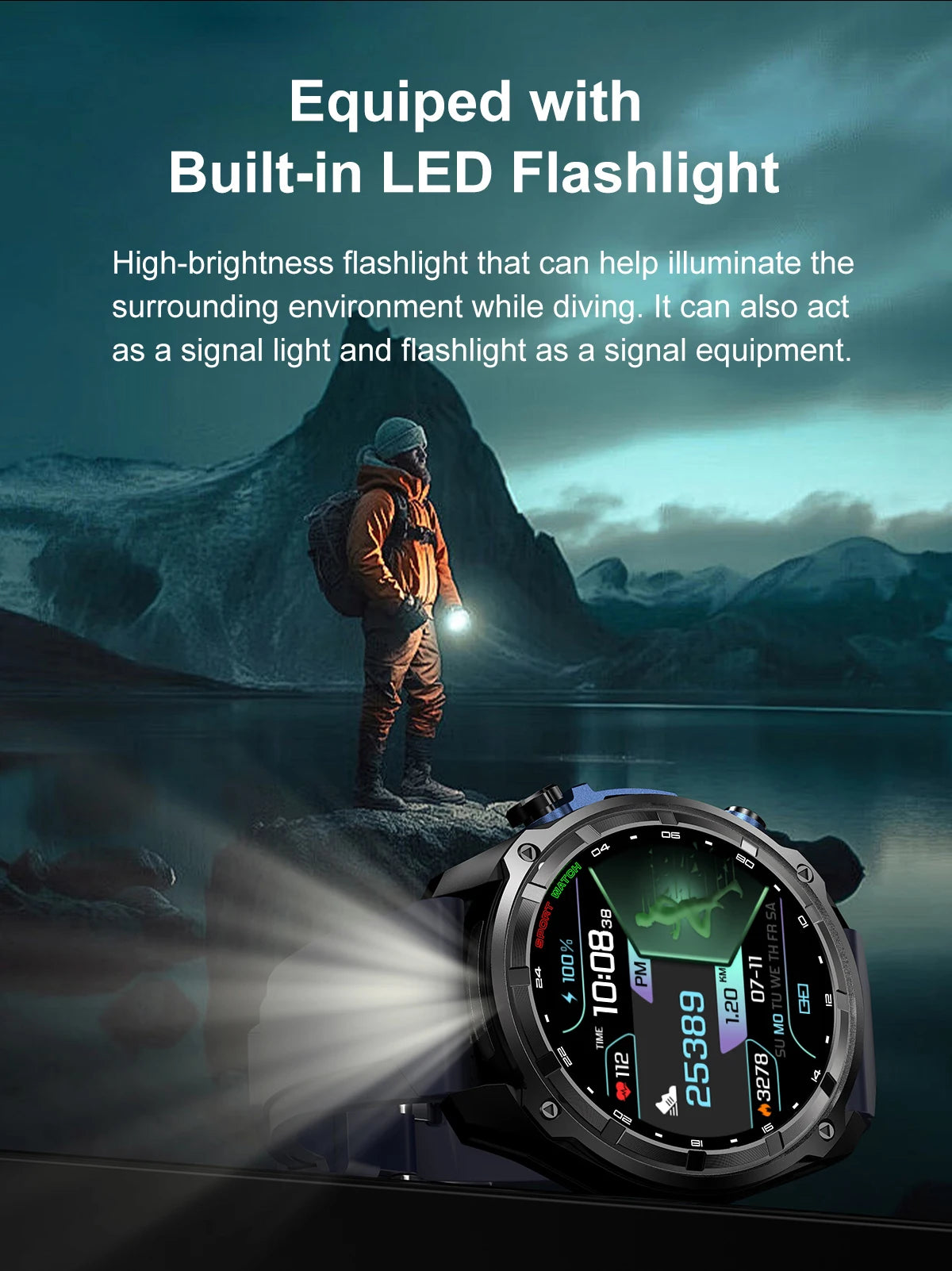 GPS Adventure Smartwatch – Sapphire Edition