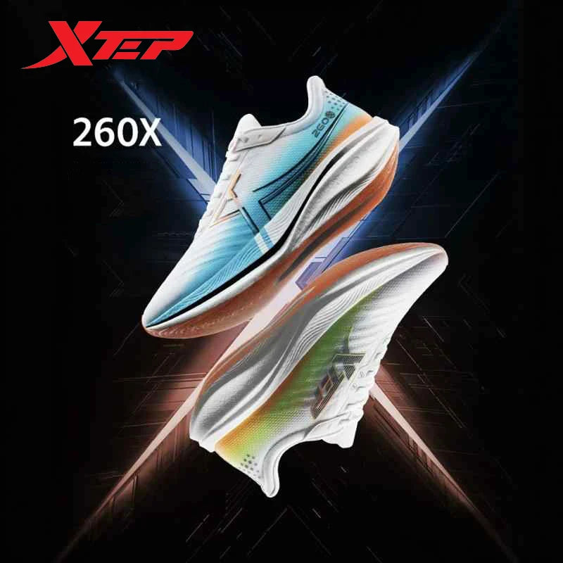Xtep 260X Running Shoes For Men  Spring Non-Slip Men's Sports Shoes Rebound Cushion Breathable Ourdoor Sneakers 976119110053