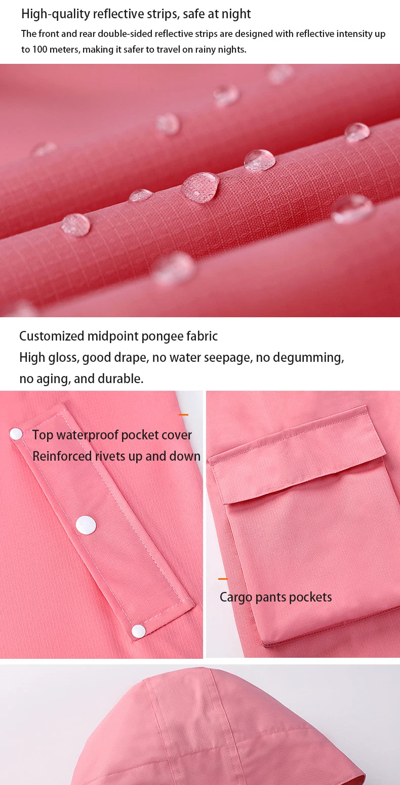 Waterproof Reflective Rain Suit – Jacket & Pants Set
