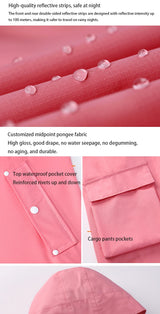 Waterproof Reflective Rain Suit – Jacket & Pants Set