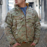 Men's Tactical Winter Down Jacket – Waterproof Outdoor Parka