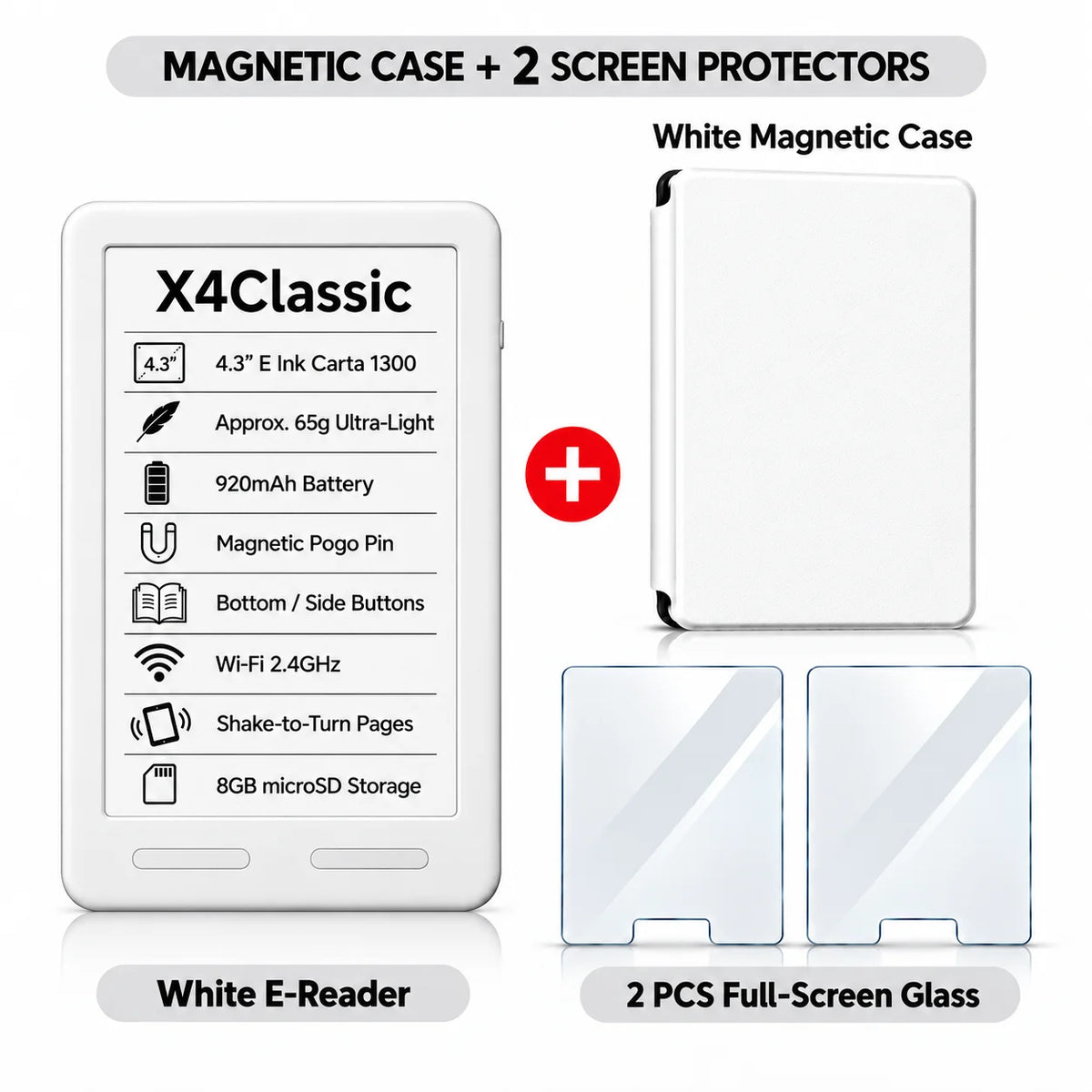 XTEINK Pocket E Ink E-Reader for Travel & Daily Reading