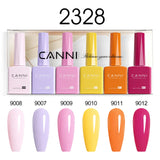 CANNI HEMA-Free Gel Polish Kit | Jelly, Nude & Rubber Base