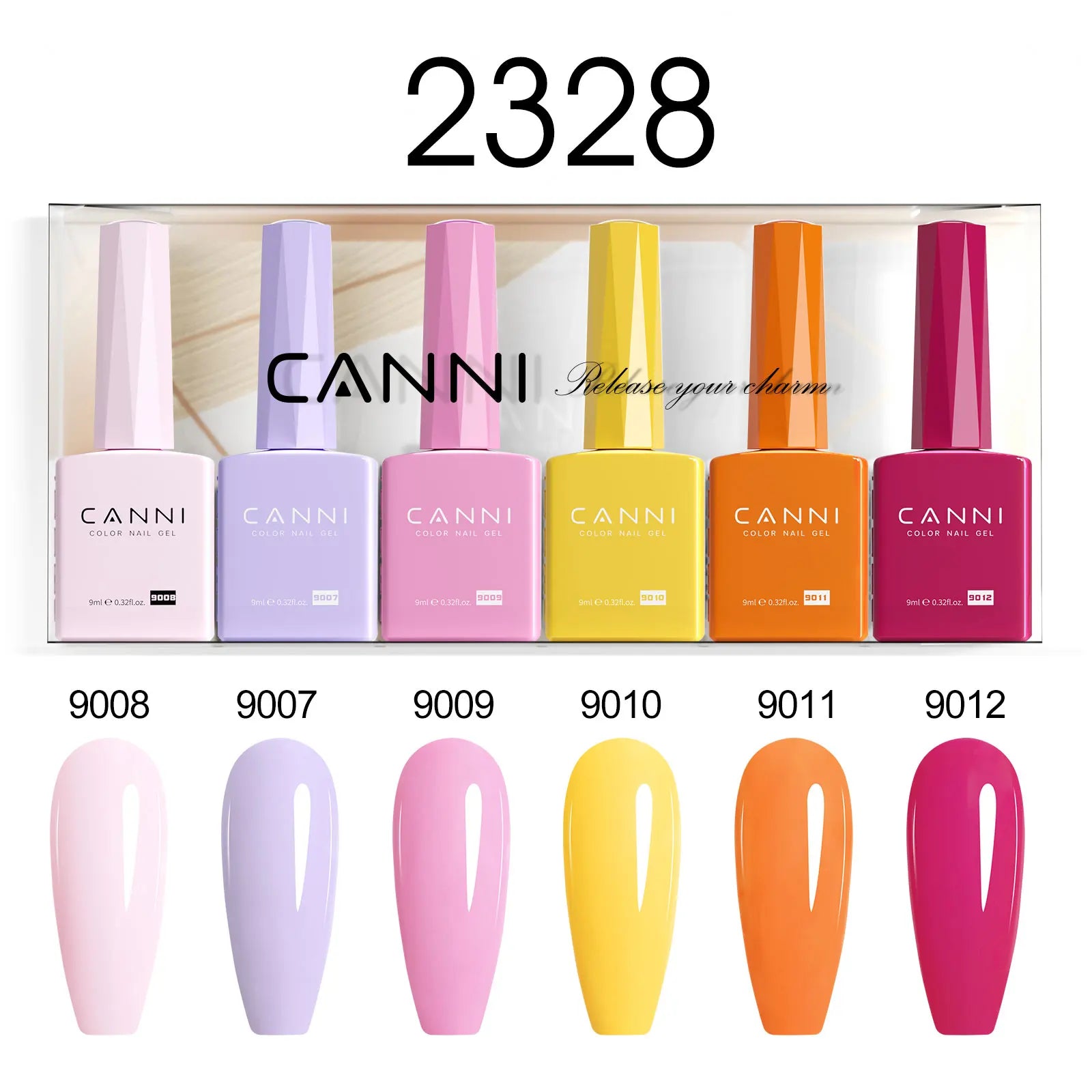 CANNI HEMA-Free Gel Polish Kit | Jelly, Nude & Rubber Base