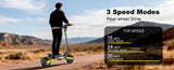 EOEOTWO 1200W Off Road Electric Scooter for Adults 48V Long Range E-Scooter 30MPH Fast Speed 11" Tubeless Tire Foldable Kick Scooter