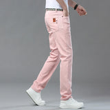 Men's Elastic Colorful Straight-Fit Jeans | Spring Autumn