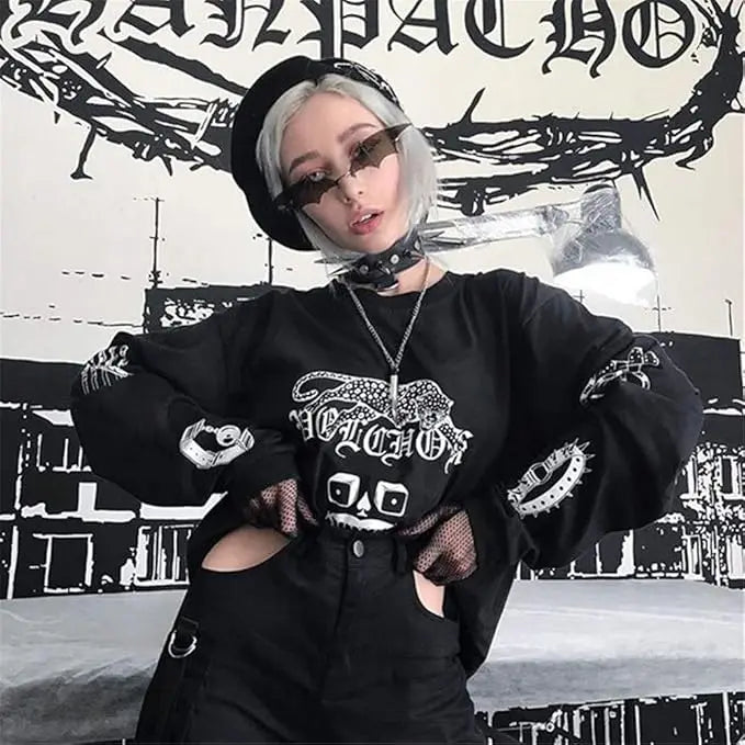 Bat Wing Rimless Sunglasses – Gothic Party Eyewear