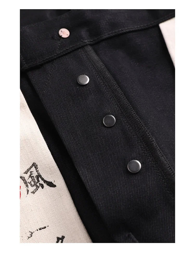 Red Tornado Black Selvedge Denim Relaxed Fit Jeans – 14.5oz