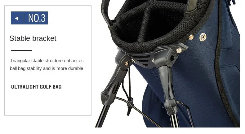PGM Golf Bags Men Women Lightweight Multifunctional Stand Bag Can Hold a Full Set of Clubs QB074