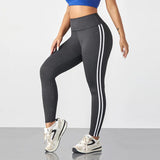 High-Waist Side Stripe Performance Leggings