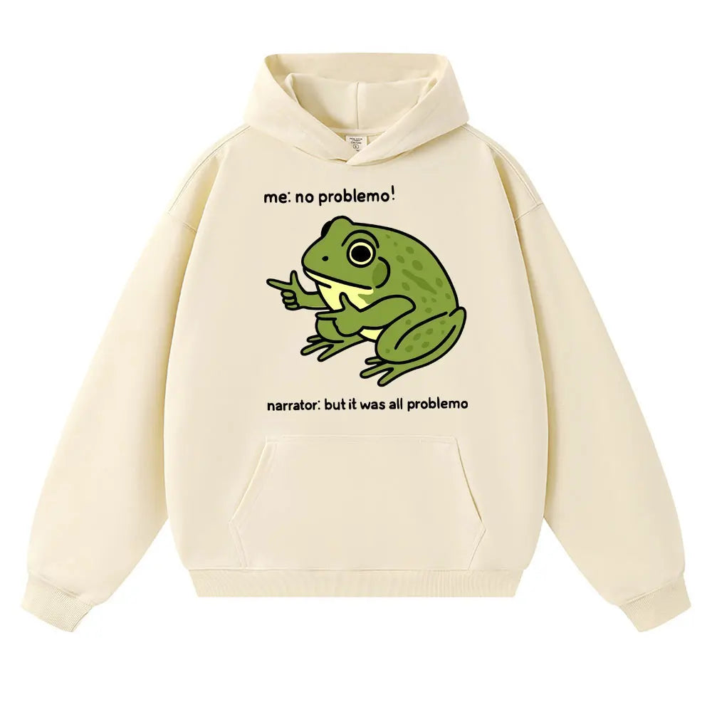 "No Problemo" Frog Meme Hoodie