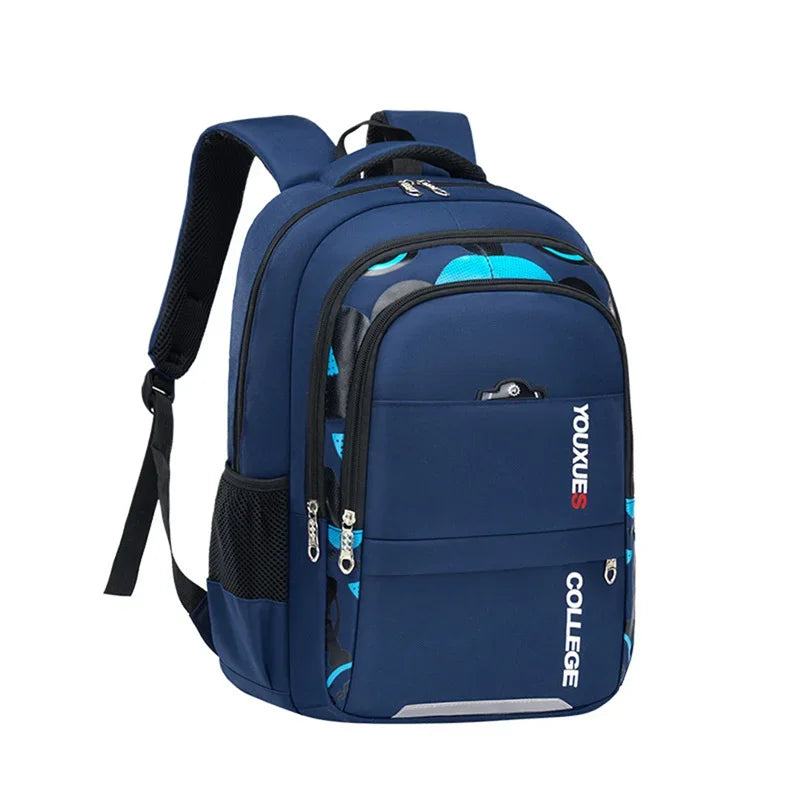 Premium USA-Designed Waterproof Primary School Backpack for Boys & Teenagers
