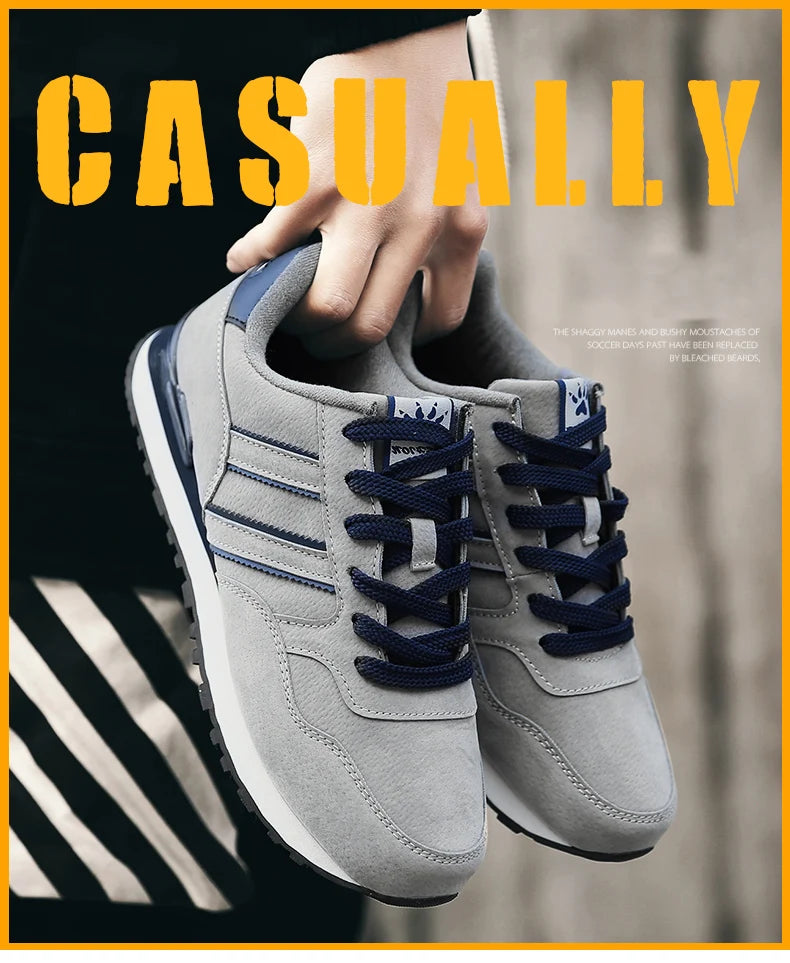 Men's Corduroy Lace-Up Casual Sneakers
