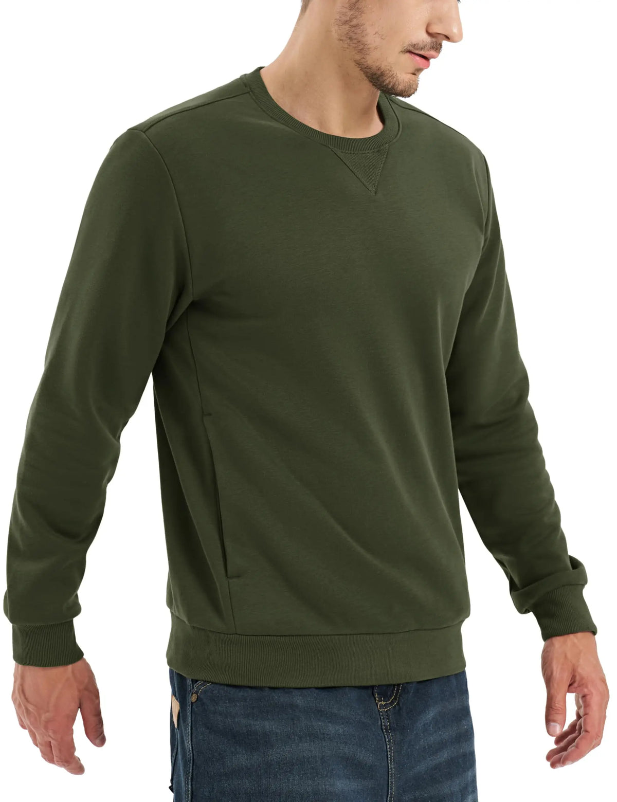 TACVASEN Men’s Fleece Crewneck Sweatshirt