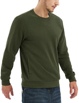 TACVASEN Men’s Fleece Crewneck Sweatshirt