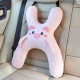 Car Seat Safety Neck Pillow Cute Children's Headrest Lumbar Support Anti Pinch Neck Cute Cartoon Sleeping Pillow