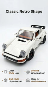 1458PCS Retro Car Building Blocks Set 2in1 Race Car Classic Car STEM Toy forTeens Adults Creative DIY Gift for  Christmas