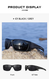 KDEAM New Polarized Fishing Sunglasses TR90 Frame Comfortable Anti slip Design Outdoor Fashion Sports Glasses Men Women Goggles