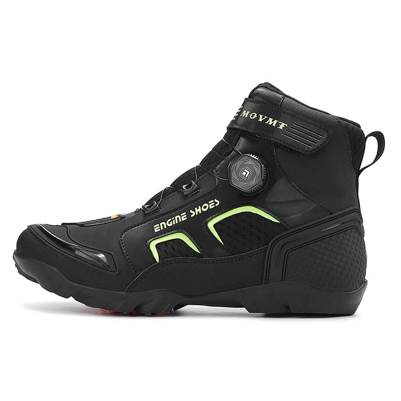 Motorcycle Riding Men Boots Waterproof Motocross Cycling Shoes Off-Road Motorbike Racing Anti-drop Breathable Equipment Sof