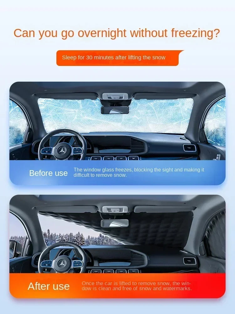 All-Weather Half Car Cover – Windshield & Roof Protection