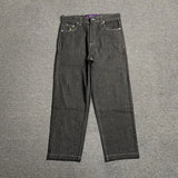 New Always Jeans High quality Printed Embroidery Straight Jeans Black Pants Men Jeans Printing Trend Street Wear AlwaysJeans Men