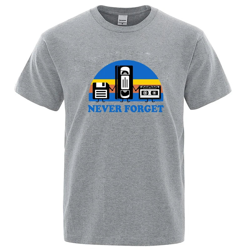 Never Forget Retro Graphic T-Shirt