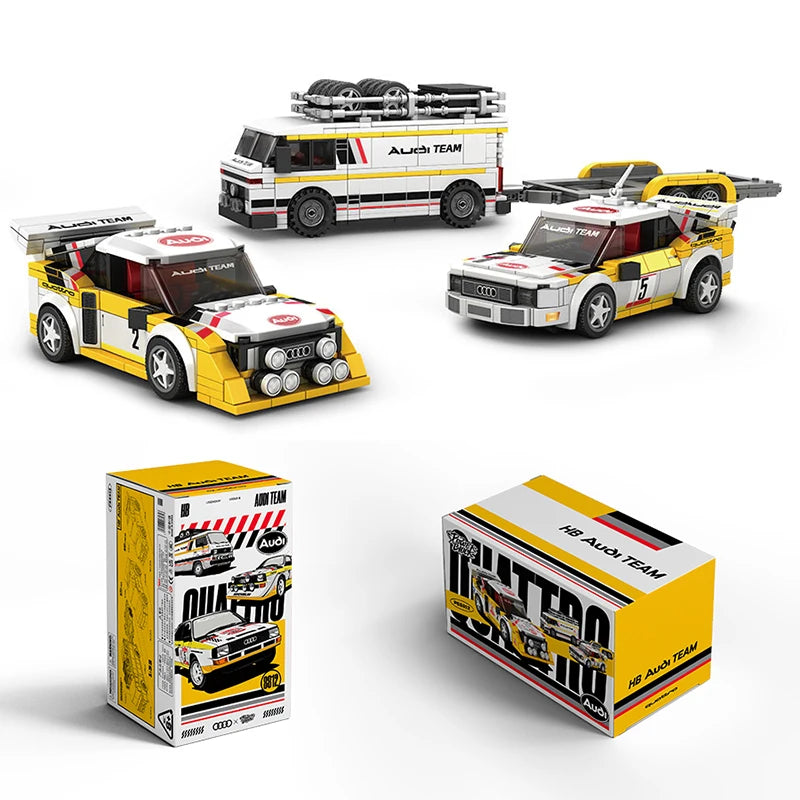 PB8812 Australia S1 Team Building Blocks Kit 3in1 Technical Sports Car E2 Truck Trailer Model Kit Bricks Toys for Adults Gifts