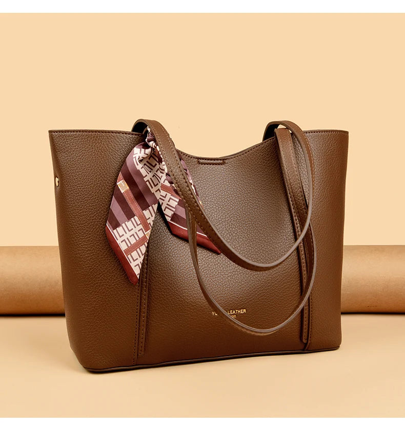 Genuine Brand Women Tote Bag High Quality Soft Leather Large Ladies Shoulder Crossbody Bag Luxury Female Shopping Handbag A Main