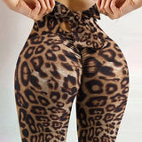 Women's High-Waist Butterfly Print Booty-Lift Yoga Leggings