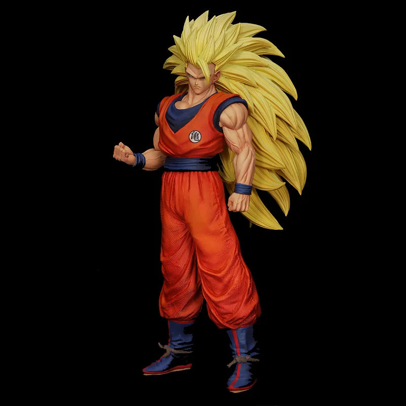 Dragon Ball Z Son Goku SSJ3 Figure Super Saiyan 3 Goku Action Figures 30CM PVC Statue Collection Model Toys Gifts
