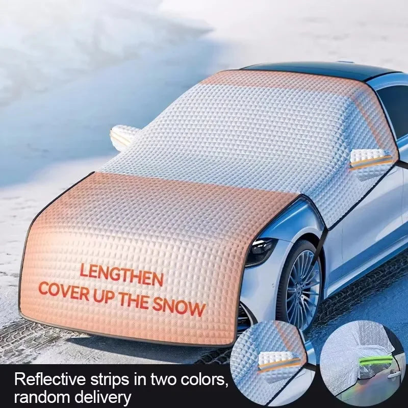 All-Weather Half Car Cover – Windshield & Roof Protection