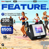 Building Tool EMS Body Shaping Machine 6500W Professional Fat Burning Muscle Stimulation 200Hz 15T Slimming Equipment Home Use