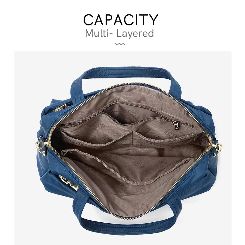 EPOL Large Capacity Women's Handbags Fabric High Quality Fashion Shoulder Bags Multiple Pockets Casual Waterproof Tote Bags 7253