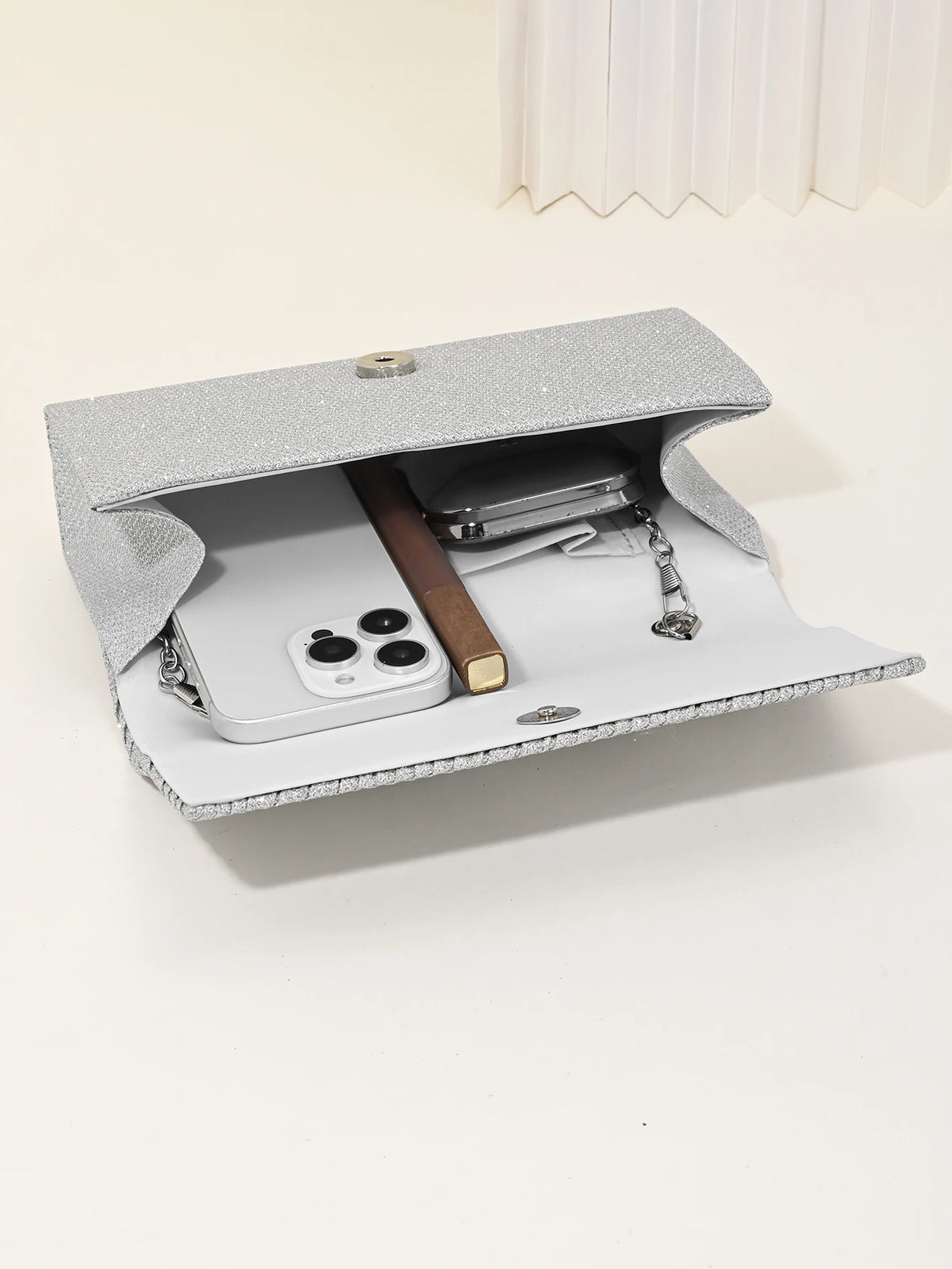 Simple And Elegant Glitter Evening Bag Clutch Purses for Women Ladies Sparkling Party Handbag Wedding Bag