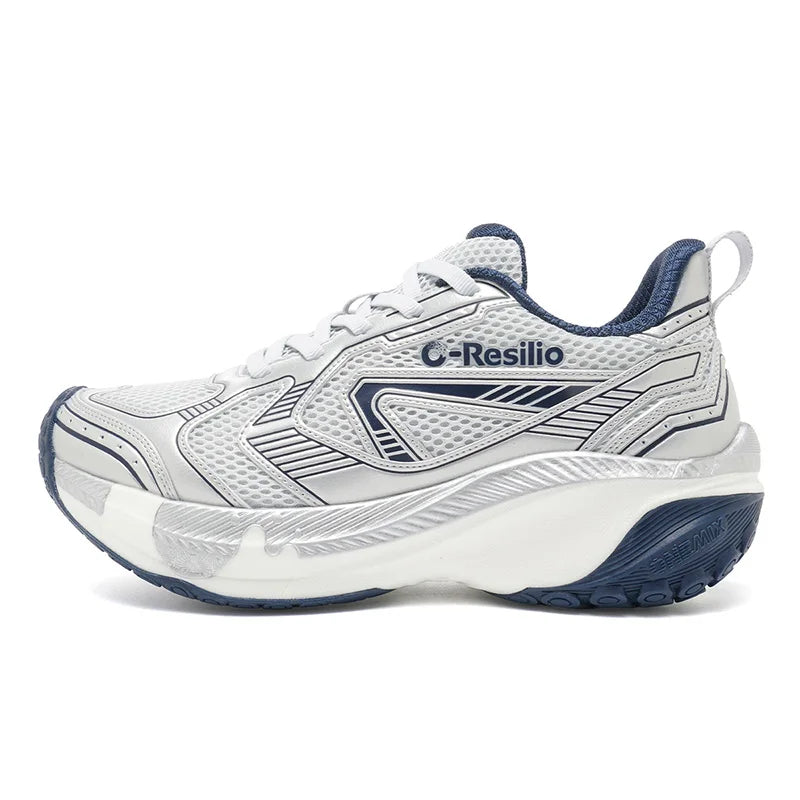 ONEMIX Retro Sport Shoes Round Toe Lace-Up Outdoor Function Low-Top Running Shoes Unisex Comfortable Cushion Jogging Sneakers