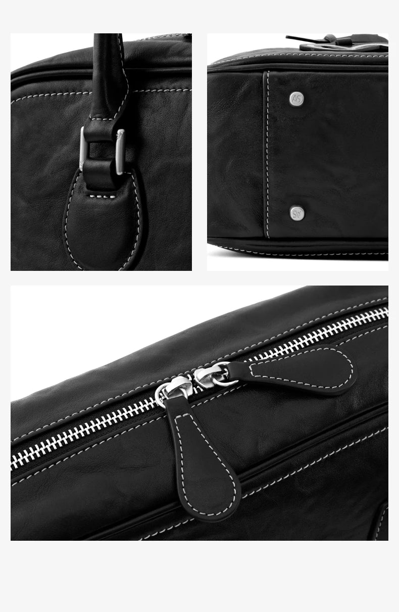 Amazing Song Toast Tote — Large Top Grain Leather Bag