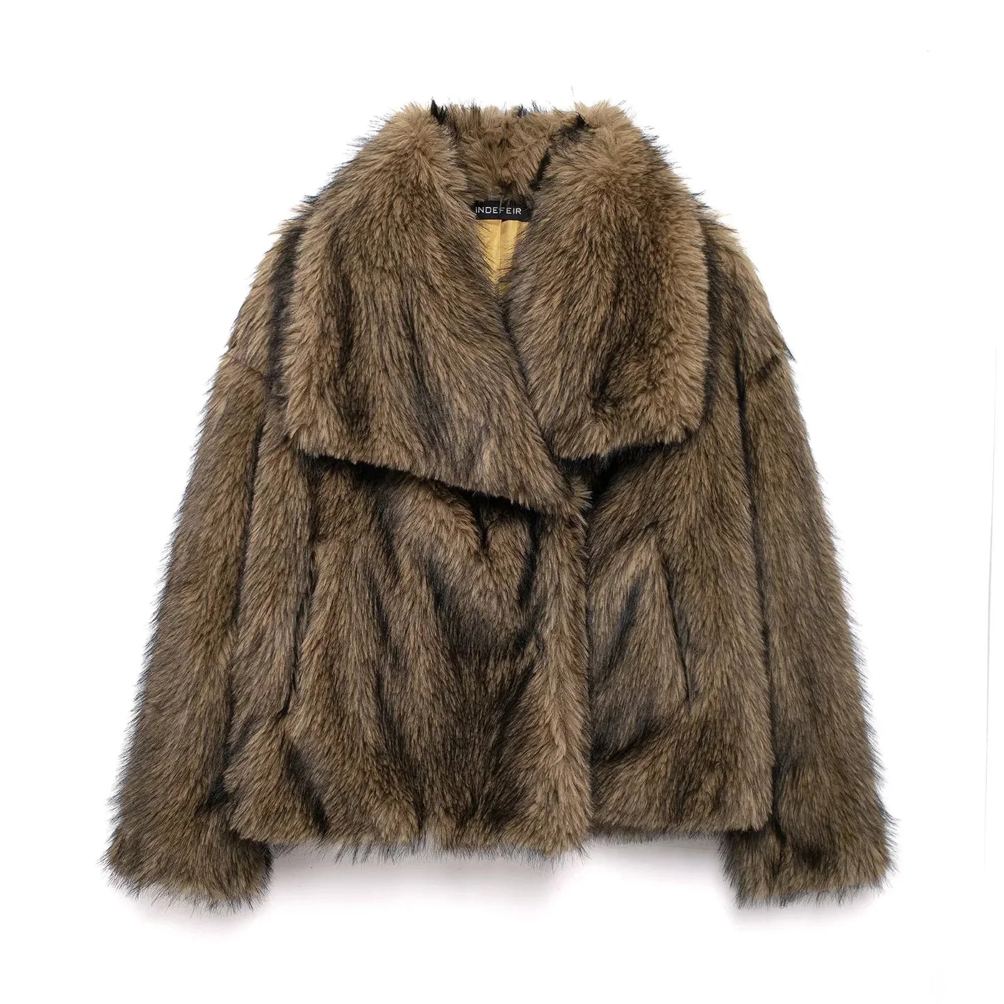 Elegant Faux Fur Oversized Coat