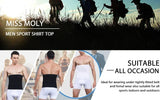 Mens Tummy Control Shapewear Compression Waist Cincher Slimming Body Shaper Belly Fat Girdle Stomach Band Back Support Belt