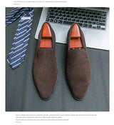 New In Red Bottom Shoes for Men Loafers Flock Solid Slip-On Party Men Dress Shoes Size 38-48 Free Shipping Men Shoes
