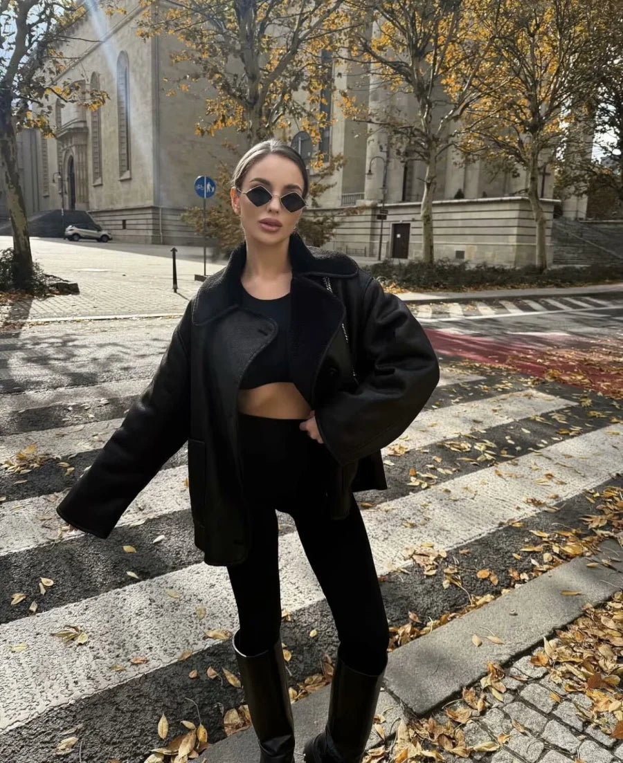 Women’s ZW Series Oversized Long-Sleeve Warm Coat