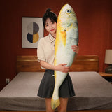 New Simulation Large Yellow Croaker Plush Toys Lifelike Fish Dolls Stuffed Soft Throw Pillow Sleeping Cushion Decor Gift