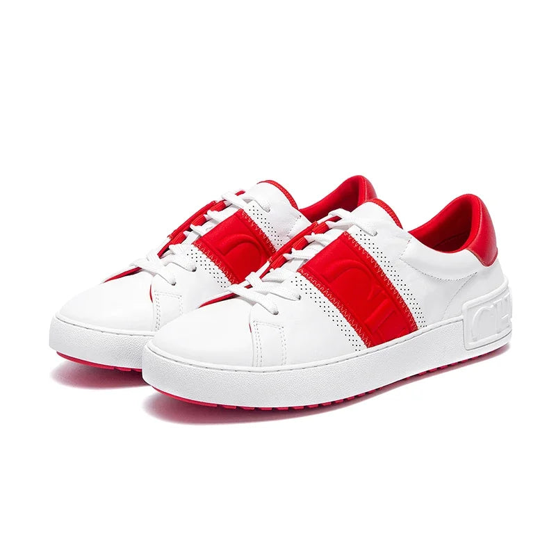 Women Casual Shoes Red Flat Board Shoess Balance Technology Press Insole Comfort Sneakers Luxury Brand 2025 New